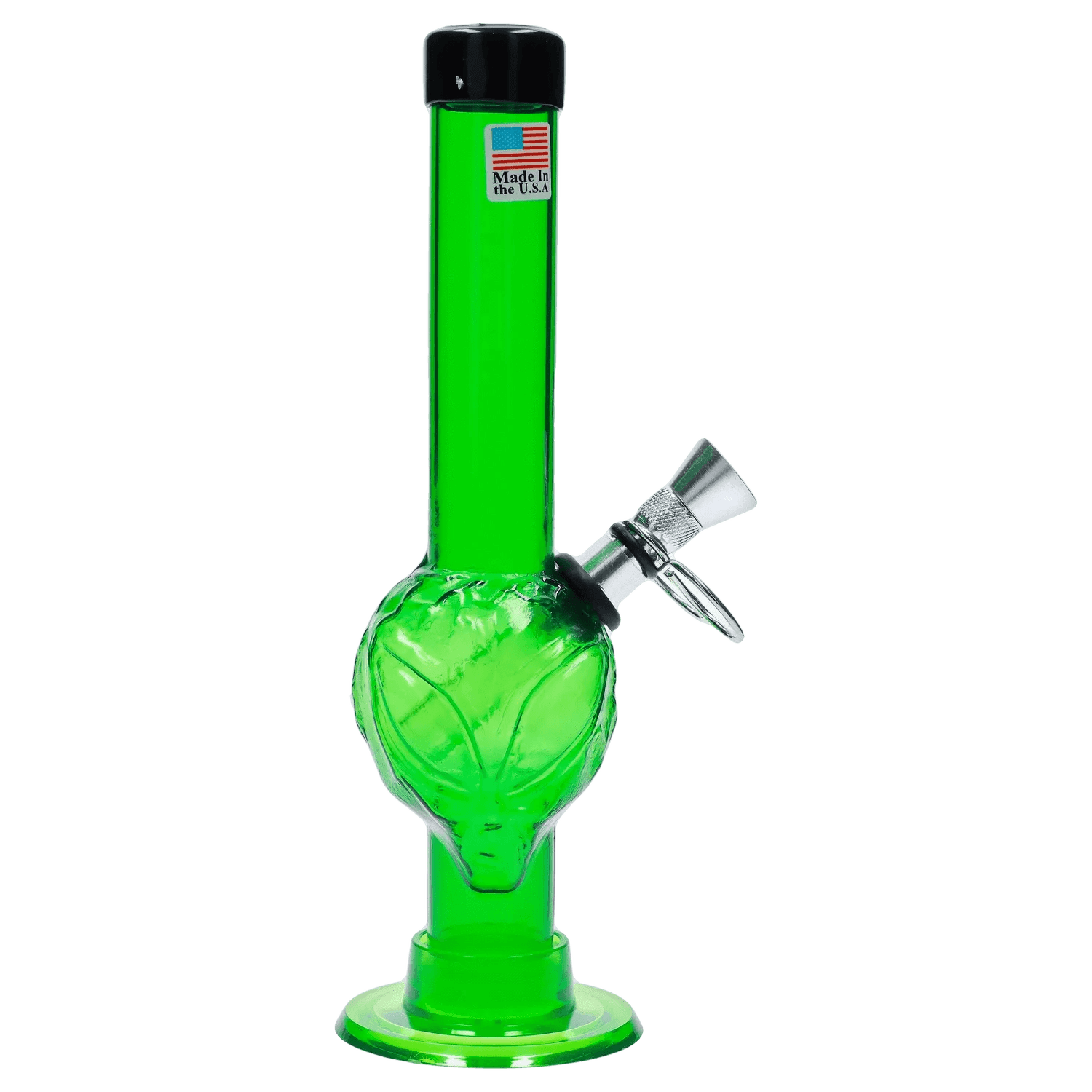jm plastic water pipe dark green jm plastics alien base with pull slide acrylic water pipe 8 in 1172866569