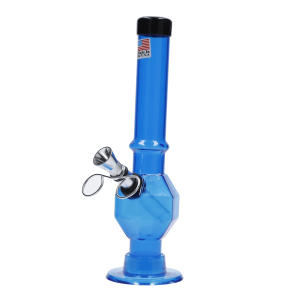 JM Plastics Grenade Base with Pull Slide Acrylic Bong - 8 in.