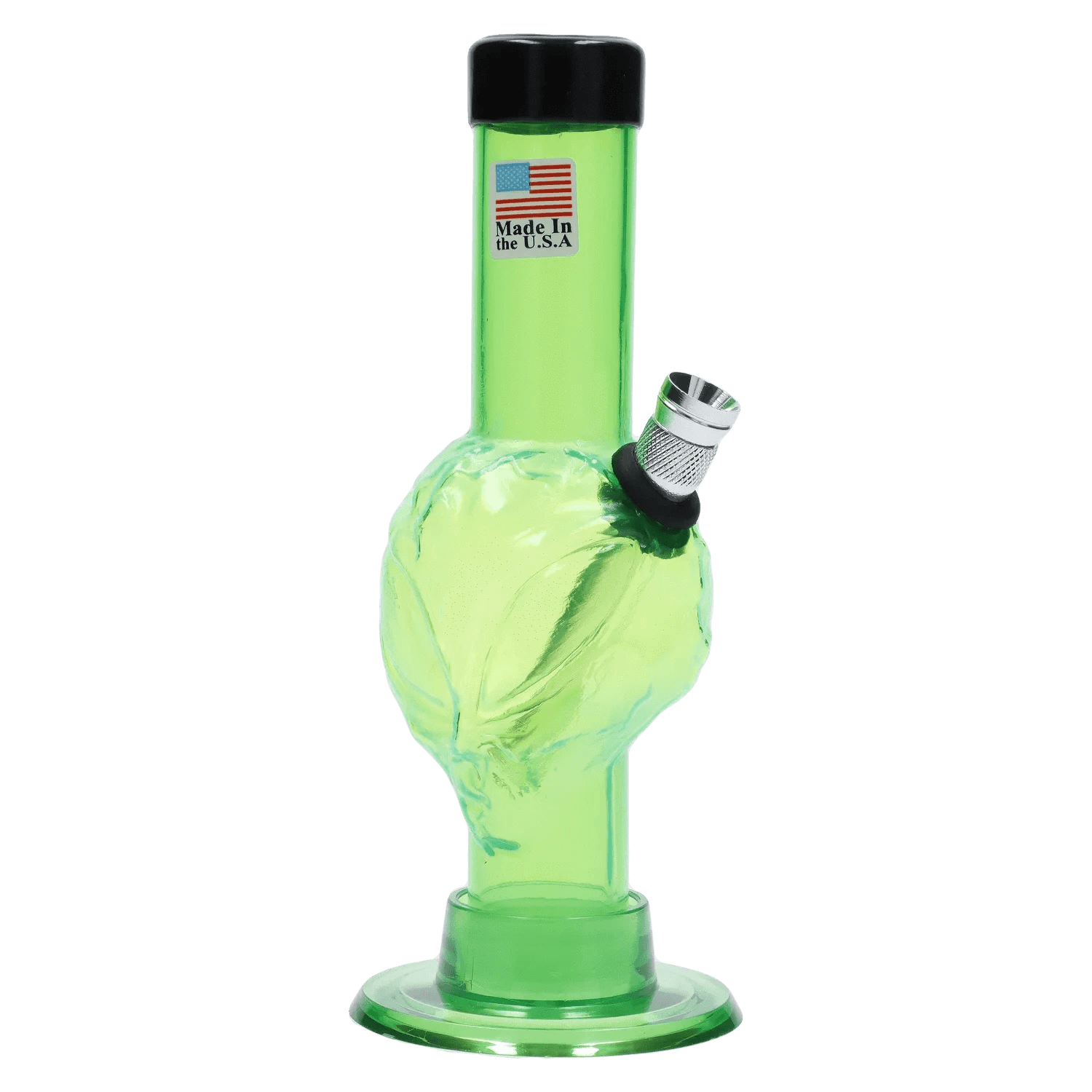 JM Plastics Mini Alien Base Acrylic Bong - 6 in.