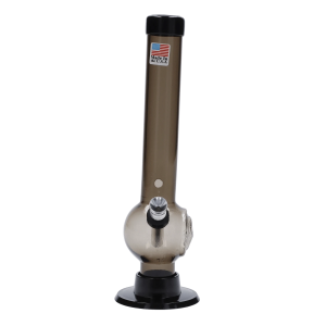 JM Plastics Magic 8 Ball Base with Carb Hole Acrylic Bong - 8 in. - Smoke