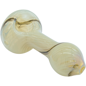 "Bones" White Color Spoon Pipe (Copy) - Black / Small