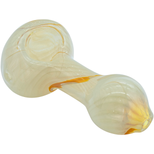 "Bones" White Color Spoon Pipe (Copy) - Ivory / Small