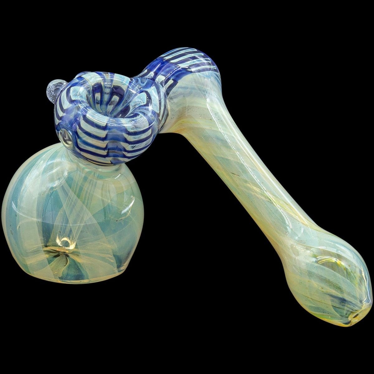 la pipes bubbler cobalt blue raked sidecar fumed sidecar bubbler pipe various colors 951420124