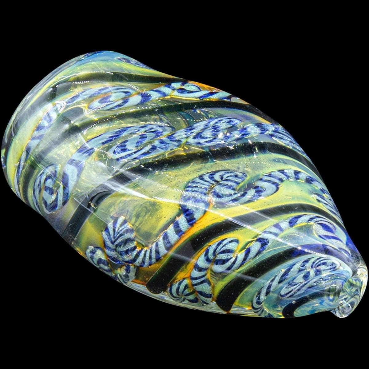 "Skipping Stone" Inside-Out Chillum - Blue Hues