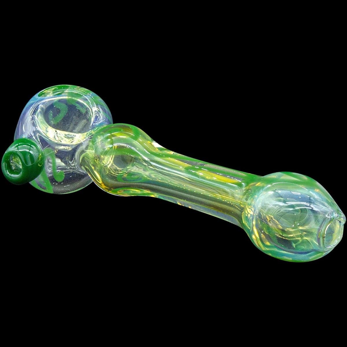 la pipes hand pipe forest green painted warrior spoon glass pipe 951419327 1