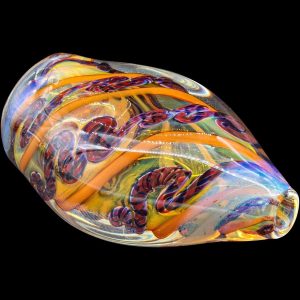 "Skipping Stone" Inside-Out Chillum - Red Hues