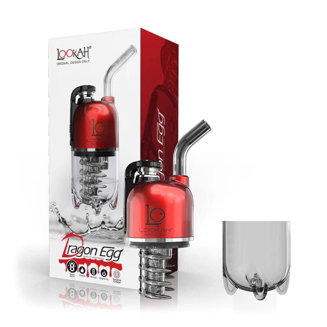 Lookah Dragon Egg eRig Bubbler - 950mAh - Red