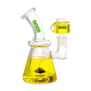 Ooze Glyco Bong Glycerin Chilled Glass Bong - Mellow Yellow