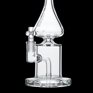 GRAV Helix Clear Straight Base w/ Fixed Downstem Water Pipe