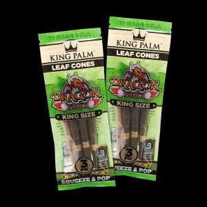 King Palm King Size Dragon Fruit Flavored Palm Leaf Cones - 2 Packs of 3