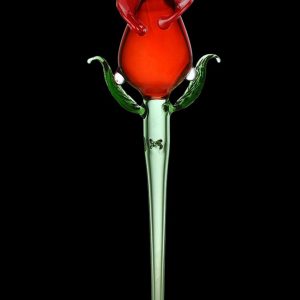 Valentine Rose Glass Dab Straw