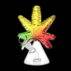 420 Leaf Glass Water Pipe