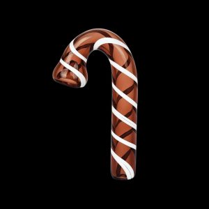 Candy Cane Glass Hand Pipe