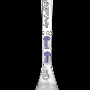AFM Glass Hitter Double Arm Perc 9mm Glass Beaker Bong