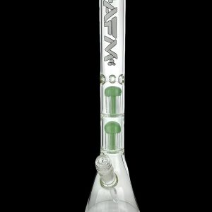 AFM Glass Hitter Double Arm Perc 9mm Glass Beaker Bong