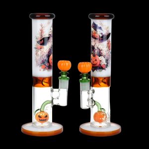 Pulsar Anime Halloween Straight Tube Glass Water Pipe