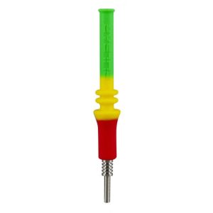 Pulsar Rip Silicone Dab Straw - Pulsar RIP Straw - Rasta