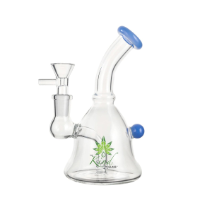 The Kind Glass 6″ Mini Bong - Blue Jade