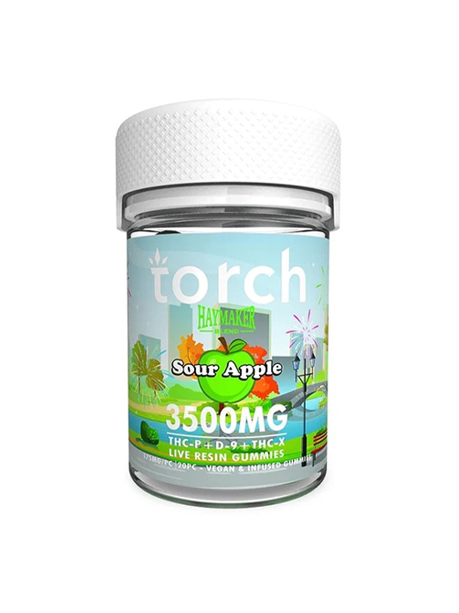 torch haymarker 3500mg THC PD 9THC X Sour apple
