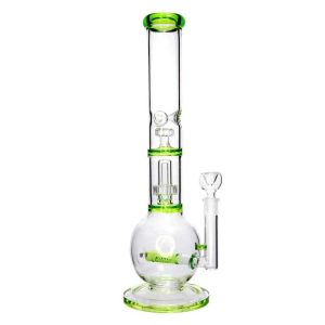 DHC Inline Glass Ball with UFO & Circ Perc Bong - 16 in.