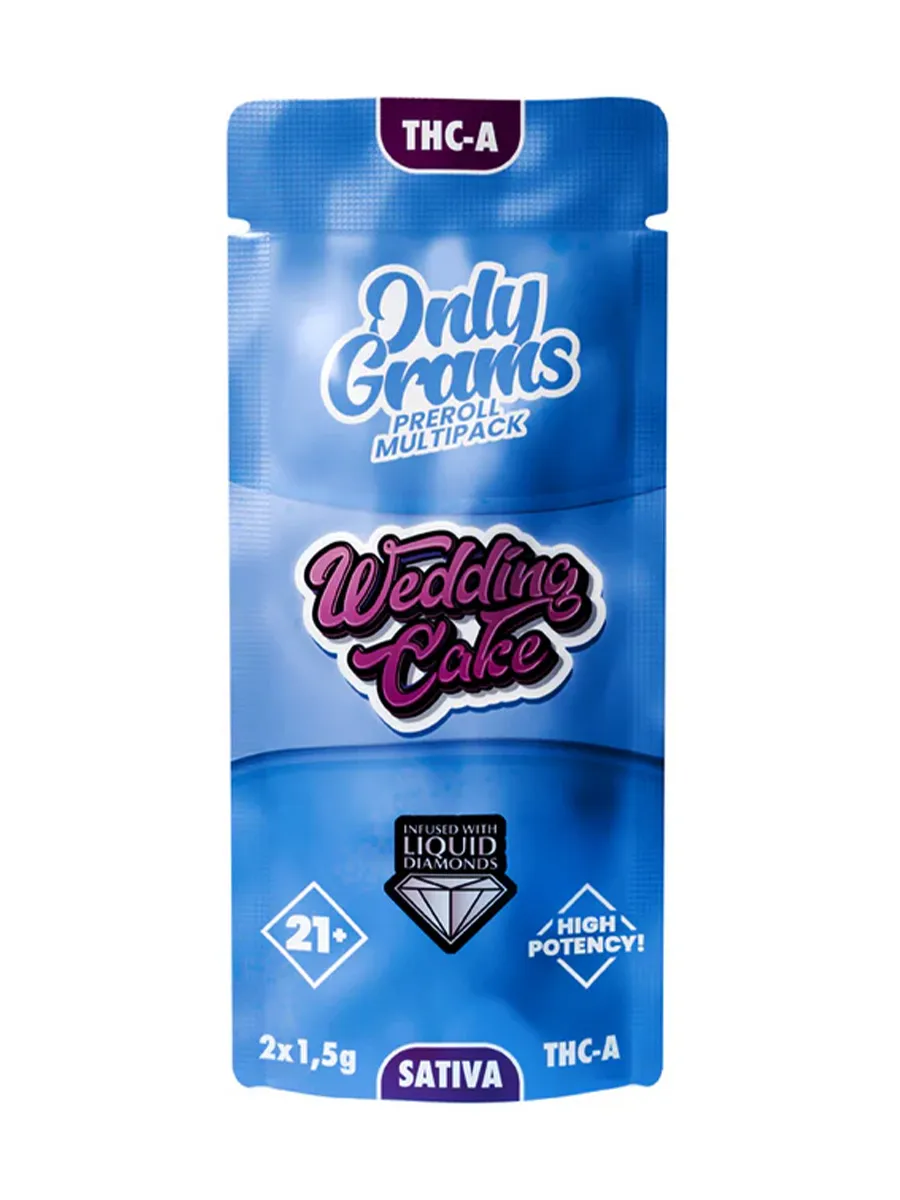 Wedding Cake Only Grams THCA Multipack Pre-Roll 2×1.5G