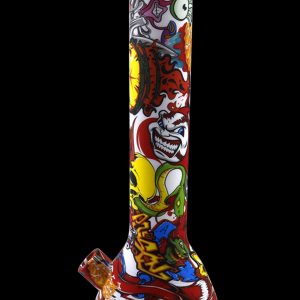 Cloud 8 Artistic Paint Silicone Beaker Bong