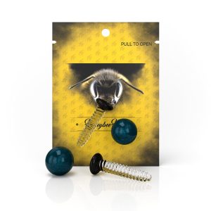 Honeybee Herb Dab Screw Sets - Galaxy/Green