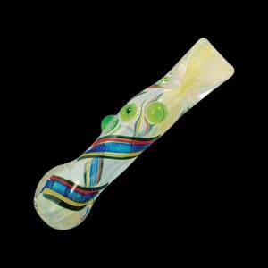 Twisted Dichroic Glass Chillum Taster