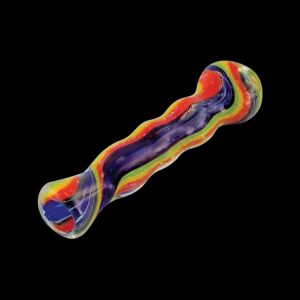 Rainbow Glass Chillum Dichroic Taster