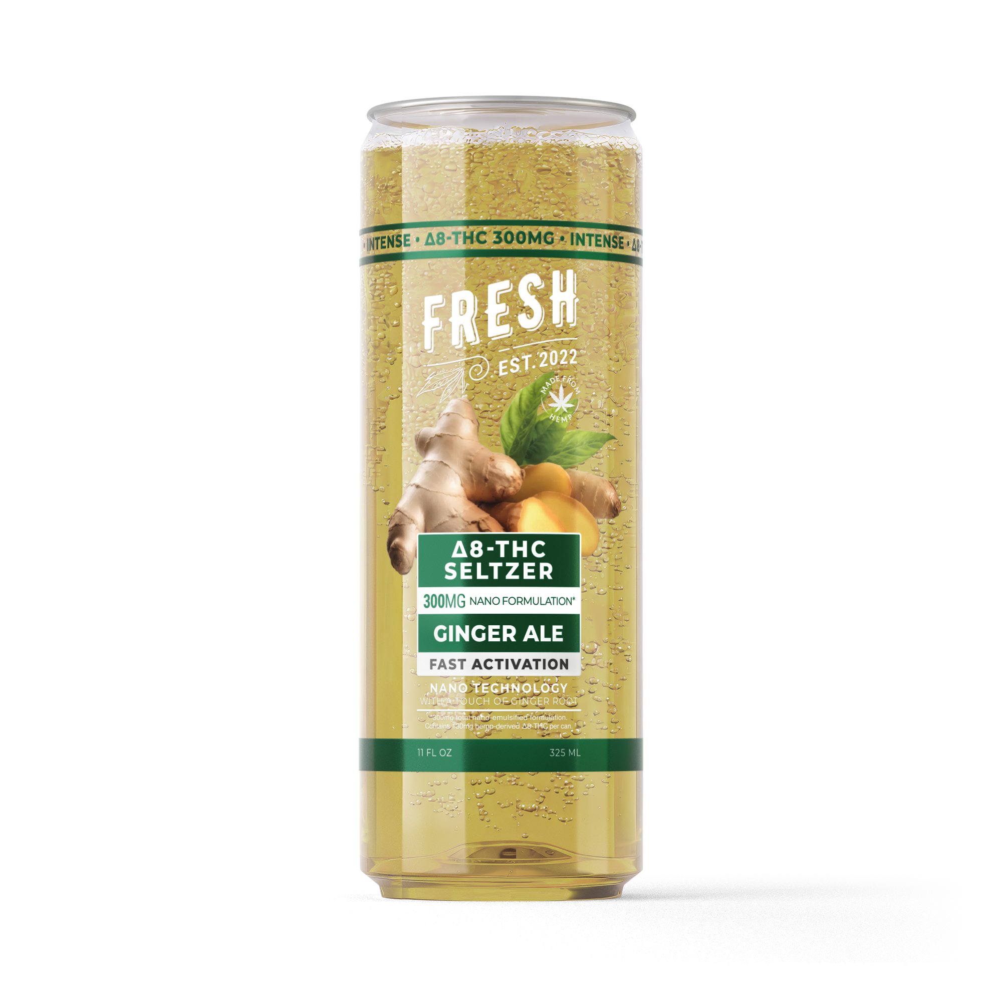 300mg ginger ale thc seltzer d8 nano fresh 0