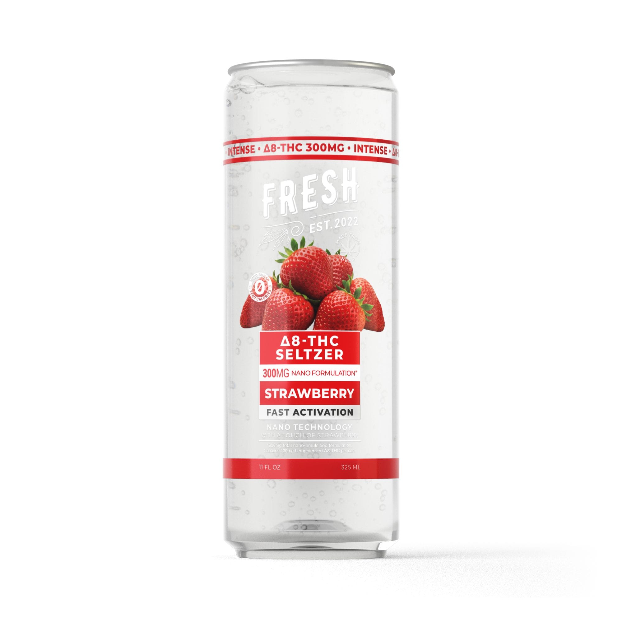 300mg strawberry thc seltzer d8 nano fresh 0