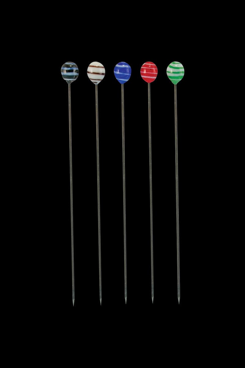 Glass Top Metal Hairpin and Poker Tool - Bulk 50 Pack