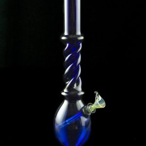 The ""Squid"" Color Swirl Twisted Neck Water Bong