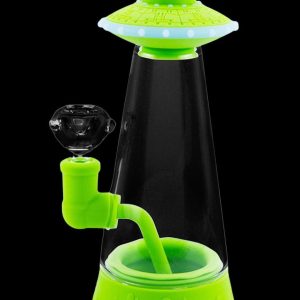 Cloud 8 Flying Saucer Silicone & Glass Water Pipe