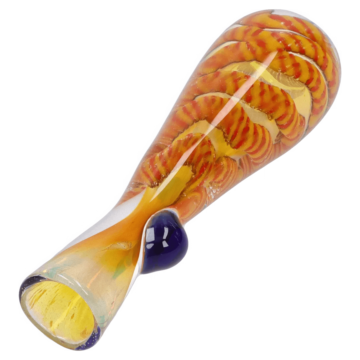DHC Piped and Fumed One Hitter - 3 in. - Orange
