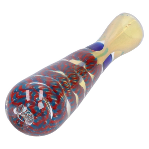 DHC Piped and Fumed One Hitter - 3 in. - Red