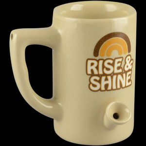 Roast & Toast Smokable Wake & Bake Ceramic Mug Pipe