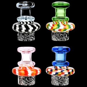 Color Rope Twist Helix Carb Cap