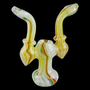 Double Bubble Rasta Worked Bubbler