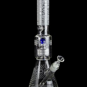 BoroTech Sandblasted Matrix Perc Beaker Bong