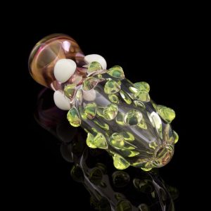 Glassheads ""Pickle Back"" Fumed Chillum with Marbles
