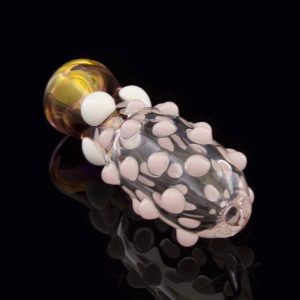 Glassheads ""Pickle Back"" Fumed Chillum with Marbles