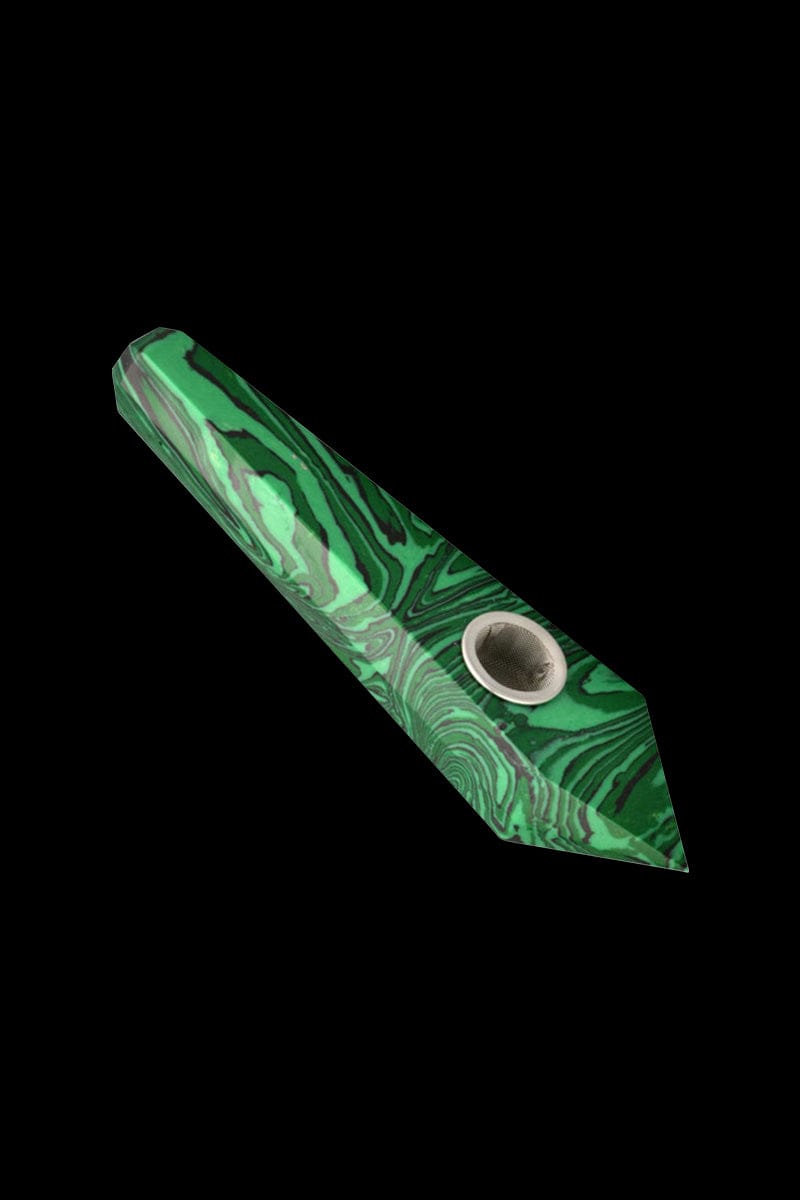 Gemstone Hand Pipe Faux 20Malachite 1 3f986ef7 8f9b 4f80 a526 3e6e5094cd2a