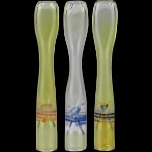 Silver Fumed Simple Glass Taster Chillum