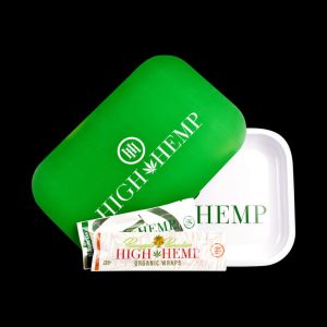 High Hemp Rolling Tray & Magnetic Lid Combo Set