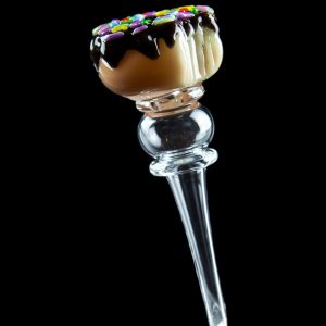 Empire Glassworks Sprinkle Donut Honey Straw - 4.25""