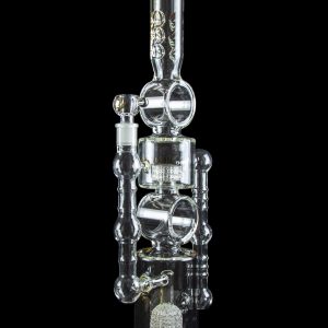 Apple Double Donut Showerhead Perc Bong