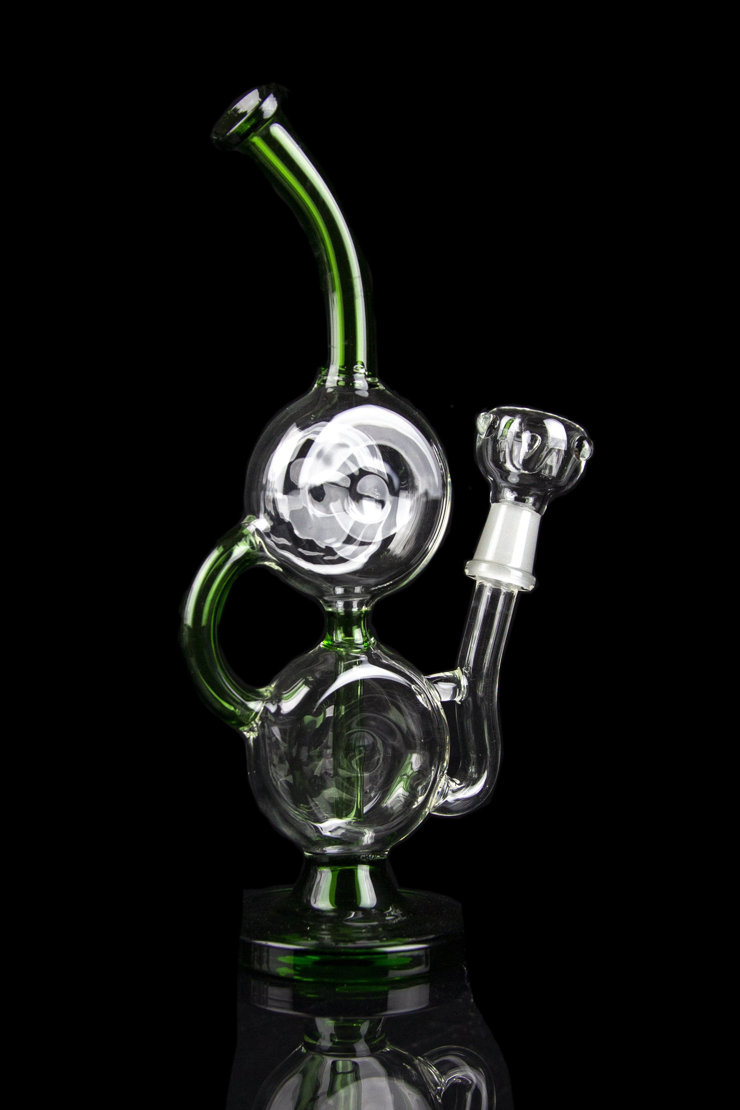 ""The Mad Hatter"" Dual Discs Water Pipe