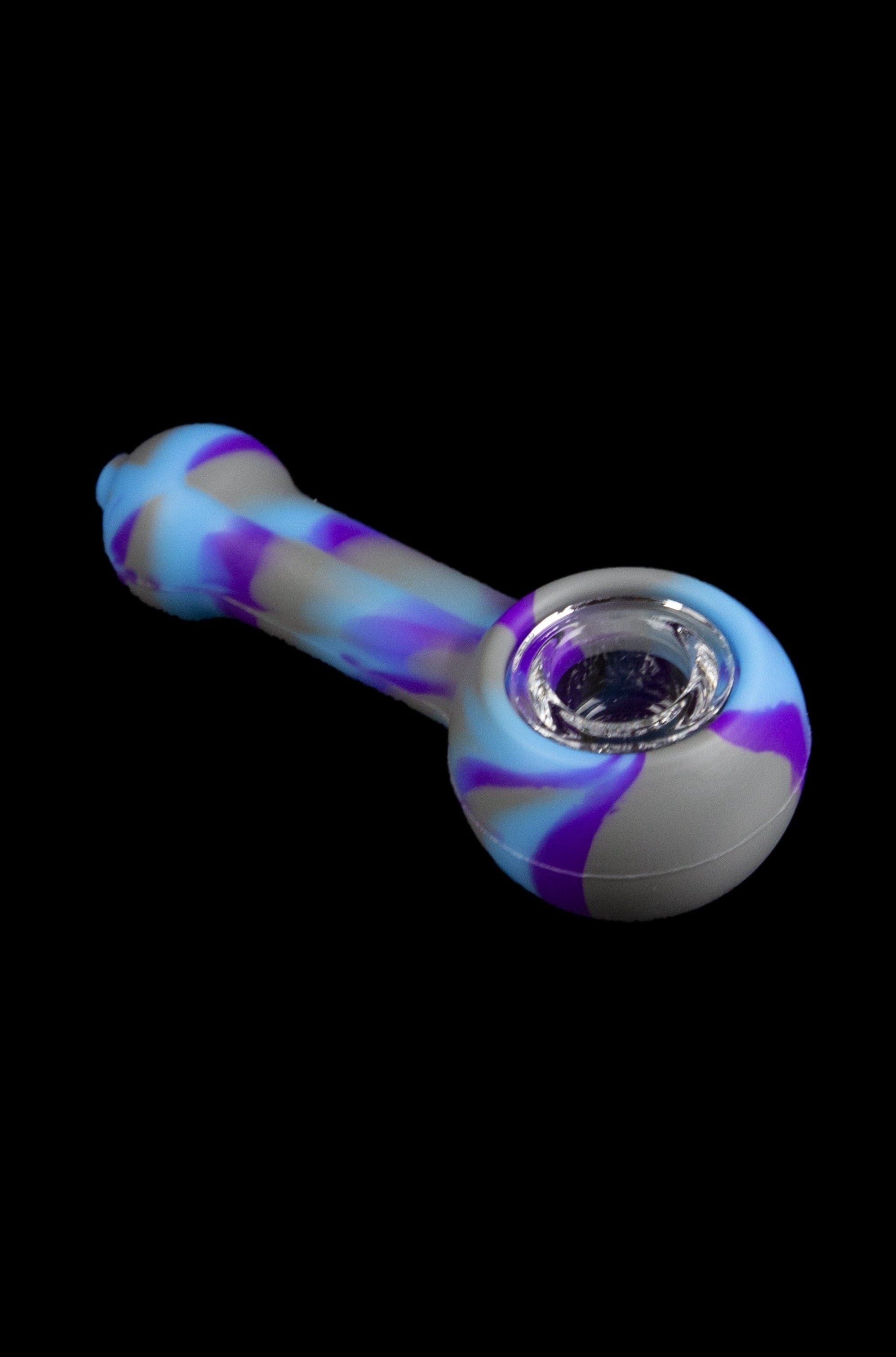 3 Gates Global Silicone Spoon Pipe with Glass Bowl