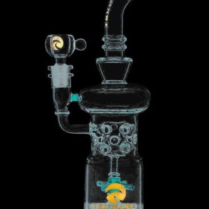 Double Propeller Drum Perc Recycler Bong